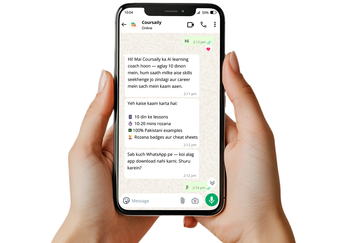 Coursaily on WhatsApp
